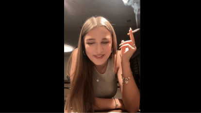 18yo German Girl Smoking on Instagram