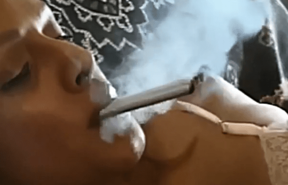 4 Cigarettes at Once Woman Multiples