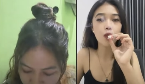 Adell Indo Smoking fetish Girl Sexy Smoker