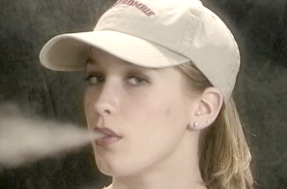 Amy Girl next door Smoking Cigarettes