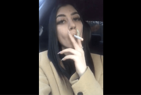 Anastasia – Smoking in the car