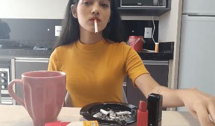 Morning Coffee and Cig – Angie