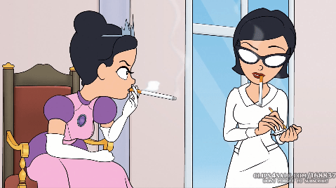 Chain Smoking Girls Pregnant and Lactating – Smoking Fetish Cartoon