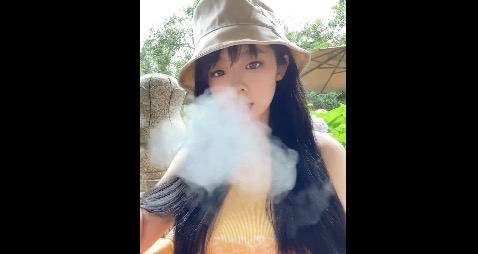 Chinese Teen Smoking Fetish #1