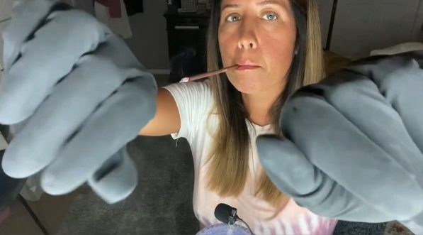 Cigar smoking gloves ASMR