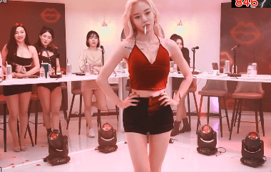 Cigarette Smoking Dance in Korean TV show #1