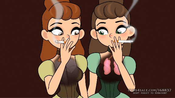 Cinderella and her Smoking Fetish Stepsisters – Smoking Fetish Cartoon