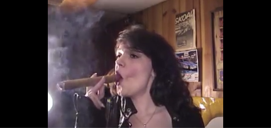 Denise Smoking a Fat Stogie (NO AUDIO)