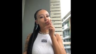 EbonyFoxx_xo Smoking Fetish Compilation #3