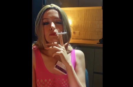 Eve See Trough Smoking Kazy_asmr