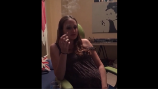 French Pregnant Smoker