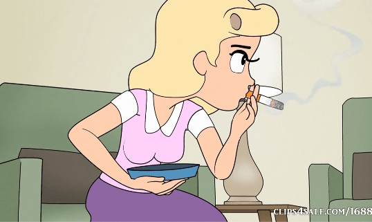 Girl Teaching how to Smoke part one – Smoking Fetish Cartoon