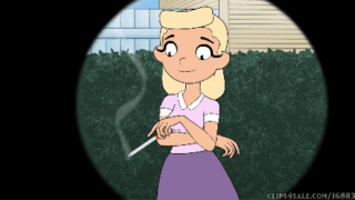 Girl learning how to smoke from candid smoking neighbor – Smoking Fetish Cartoon