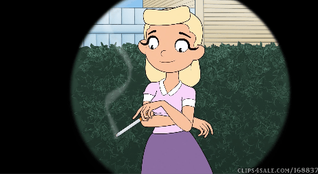 Girl learning how to smoke from candid smoking neighbor – Smoking Fetish Cartoon