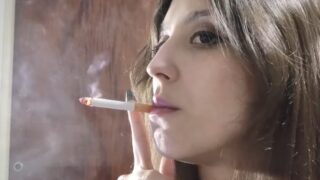 GoddessOfSmoke Smoking Close Up