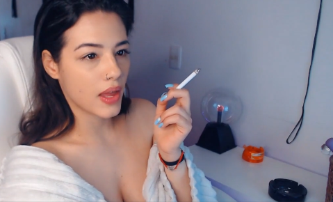 Hathorwarri0r Smoking Camgirl #2
