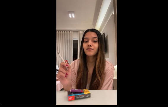 Have a night cigarette with me – Smoking Angie