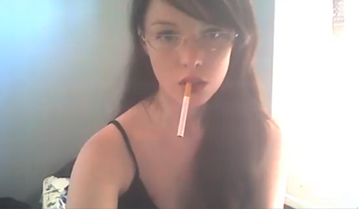 Innocent looking babe is already a fully trained heavy smoker