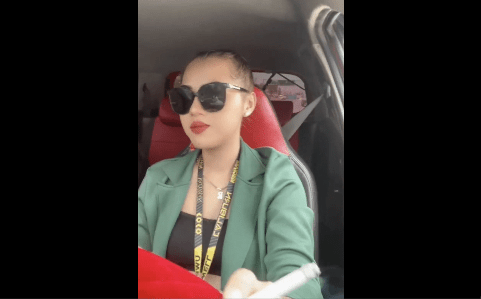Indonesian Girl Smoky Car Ride