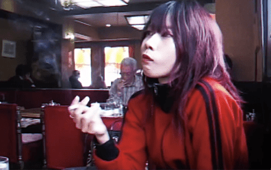 Japanese Archive Smoking Candid in the restaurant #1