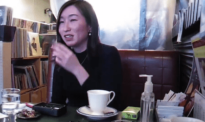 Japanese Archive Smoking Candid in the restaurant #2