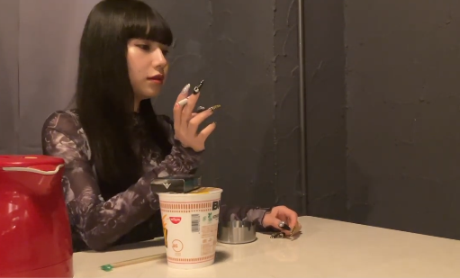 Japanese Instant Noodle Cigarette Break