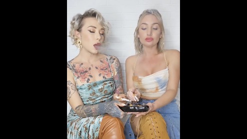Kinkerbell and Miss Kiki Smoking Together #2