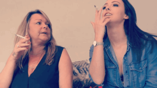 Lauren Louise Chain Smoking With Her Mother