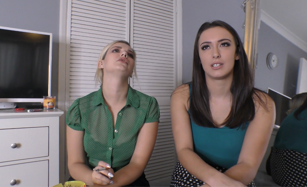 Lauren louise and Dolly Smoking Secretary