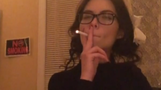 Melissaplus Smoking Girl In Ofice