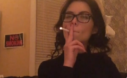 Melissaplus Smoking Girl In Ofice