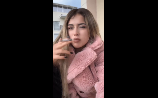 Mira hot Turkish girl smoking live #4