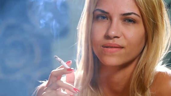 Mirela Chain Smoking under a Nicotine Rush