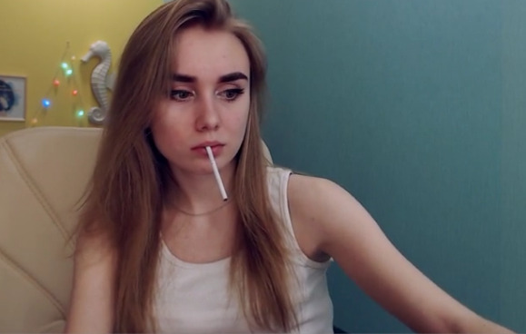 Monika Ray Smoking Camgirl