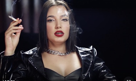 Nicotine Ladies Full Lungs Smoking