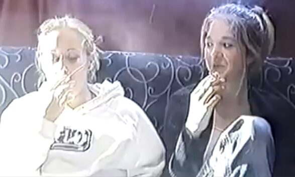 Noemie Smoking Races with Friends