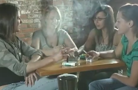 Old Friends Smoking Together