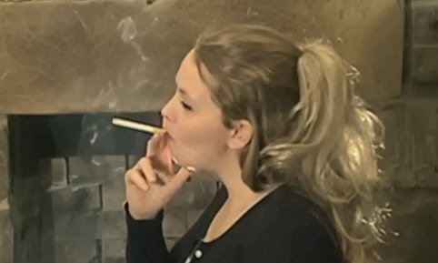 Old TLS Blonde Smoking Video