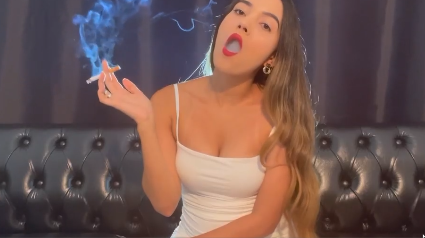 Open mouth inhales – Angie