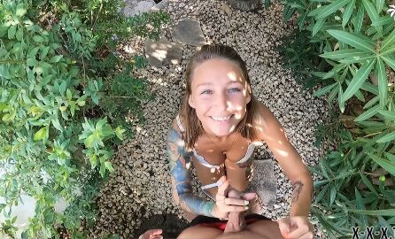 Smoking Fetish Blowjob From Sexy Blond