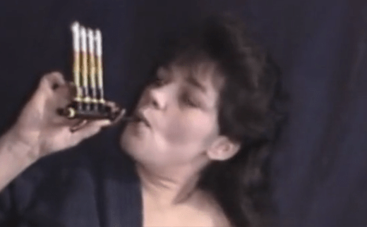 Quad Holder Denise Smoking Angel