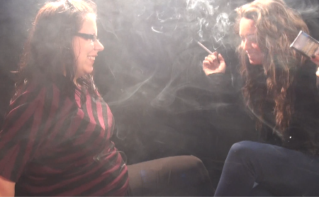 QuebecSmoking – Forced to feed her Pregnant Friend