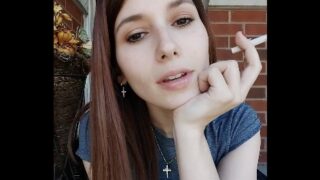 Real Smoking Girl Fetish Video #1