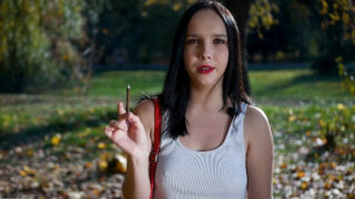 Russian Smokers – Smoking in the autumn park with lovely lady full version