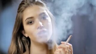 Irina Showing off her smoking skills