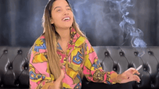 Smoking, Chatting and blowing smoke rings – Angie