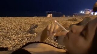 Smoking outside at the beach – Kazy_asmr