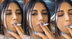 So hot turkish viral Smoker girl Smoking
