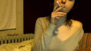 Sophie (Brunette College Sophine) Sexy Smoking 2
