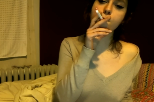 Sophie (Brunette College Sophine) Sexy Smoking 2